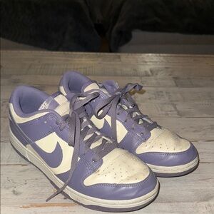 Nike Lavender and Cream Low-Top Sneakers